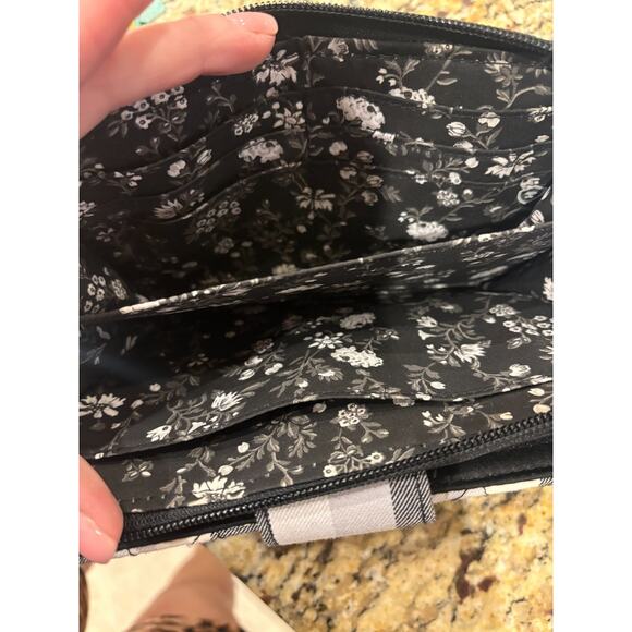 Vera Bradley Women's Cotton Rfid Turnlock Wallet Kingbird Plaid - Picture 4 of 5